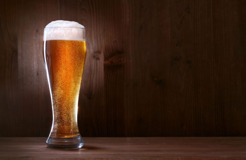 Chilled beer served at Coma Arepas in Kenner, perfect with Latin brunch